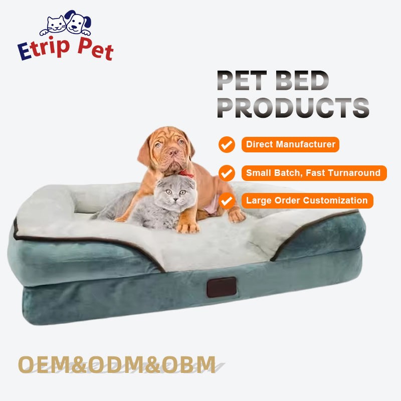 Luxurious Dog Sofa Bed Custom Chew Proof Big Waterproof Memory Foam Extra Large Luxury Orthopedic Pet Dog Sofa Bed for Large Dog